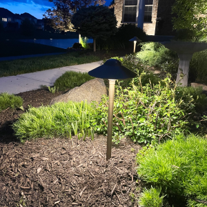 exterior lighting installation